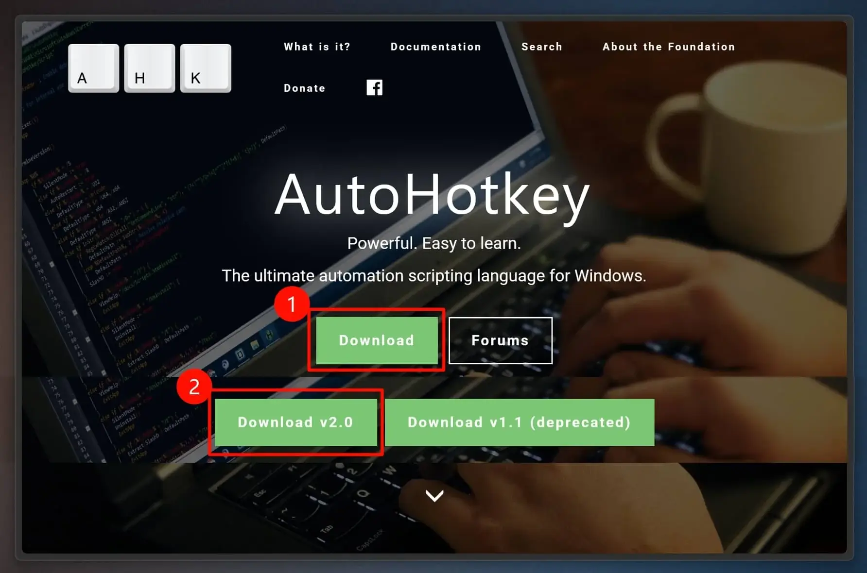 下载 AutoHotKey